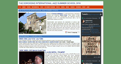 Desktop Screenshot of jazzschool-dordogne.co.uk